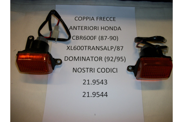 FRECCE ANTERIORI HONDA