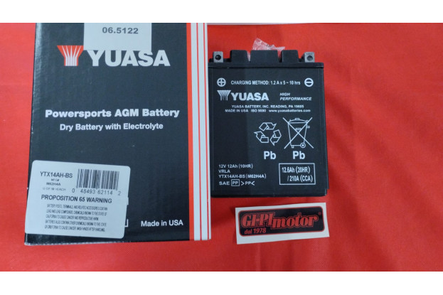 BATTERIA YUASA PER HONDA/ ARTIC